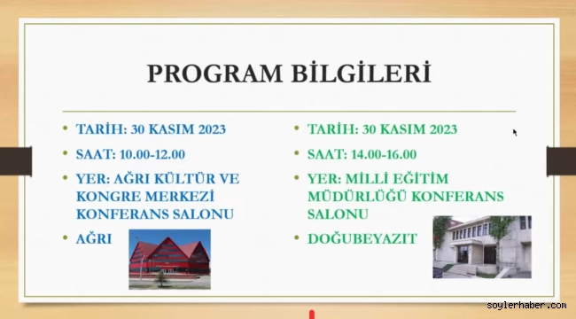 MERHUM SEYDA MOLLA MUSA CELALİ İÇİN AĞRI VE DOĞUBAYAZIT'TA ANMA PROGRAMI 