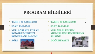 MERHUM SEYDA MOLLA MUSA CELALİ İÇİN AĞRI VE DOĞUBAYAZIT'TA ANMA PROGRAMI 