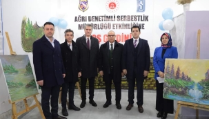 Denetimli Serbestlik Mahkumlarının El Emeği Ürünleri Ağrı'da Sergilendi