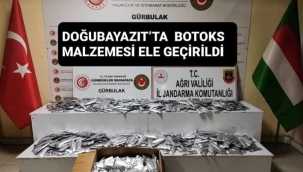 Doğubayazıt Gürbulak Sınır Kapısı'nda Botoks Malzemesi Ele Geçirildi 