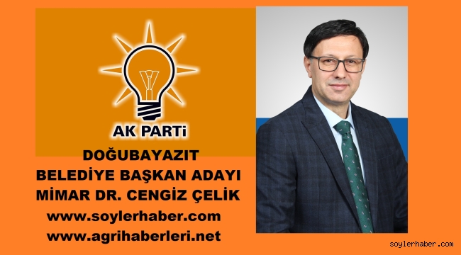 ​​​​​​​AK Parti Doğubayazıt Belediye Başkan Adayı Mimar Dr. Cengiz Çelik