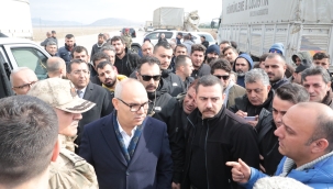  VALİ KOÇ, TIR ŞOFÖRLERİNİ DİNLEDİ