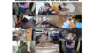 Bakan Yerlikaya, Narkoçelik-12 Operasyonlarında 41 İlde 265 Şüpheli Yakalandı.