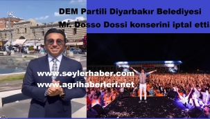 Mr Dosso Dossi konserine, DEM Partili Diyarbakır Büyükşehir Belediyesinden iptal