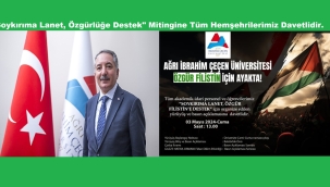 Ağrı İbrahim Çeçen Üniversitesi Özgür Filistin İçin Ayakta