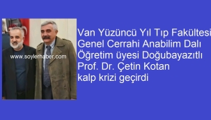 ​​​​​​​Doğubayazıtlı Prof. Dr. Çetin Kotan Kalp Krizi Geçirdi