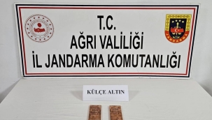  Jandarma Doğubayazıt'ta 2 Kg Külçe Altın Yakaladı