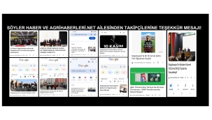 SÖYLER HABER'DEN TEŞEKKÜR MESAJI 