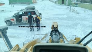 Kar ve Tipi Nedeniyle Yolları Kapanan 2 Köyde Acil Hastaların İmdadına Özel İdare Yetişti