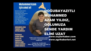 DOĞUBAYAZITLI MUHAMMED AZAM YILDIZ'A ELEVİDYS İLACINI ALMAK İÇİN SENDE YARDIM ELİNİ UZAT
