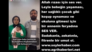 ŞİRİN'İN KIZI LEYLA BEBEĞE ALLAH RIZASI İÇİN SENDE BİR UMUT OL