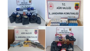 ​​​​​​​DOĞUBAYAZIT İLÇESİNDE KAÇAK SİGARA VE KAÇAK MALLAR ELE GEÇİRİLDİ