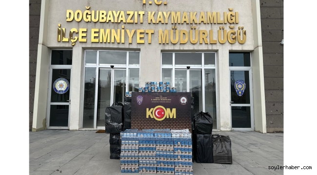 Doğubayazıt'ta Kaçak Sigara Ele Geçirildi.