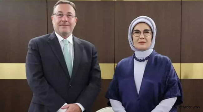 Emine Erdoğan, BM Kalkınma Programı İcra Direktörü Steiner ile görüştü