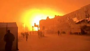 İsrail Gazze'nin tam kapasite çalışan tek hastanesini füzelerle vurdu!