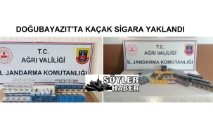 ​​​​​​​JANDARMA DOĞUBAYAZIT'TA 1250 PAKET KAÇAK SİGARA YAKALADI