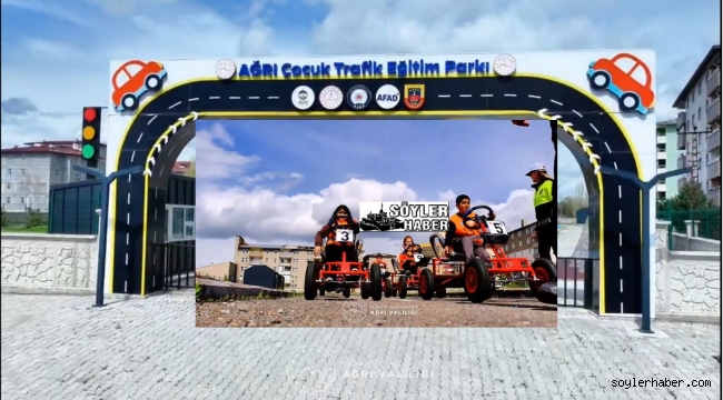Ağrı Çocuk Trafik Eğitim Parkı'nda Geleceğin Bilinçli Sürücüleri Yetişiyor
