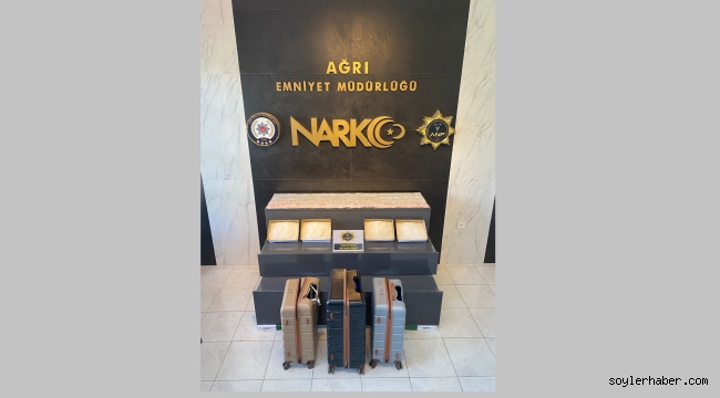 Ağrı'da İran Otobüsüne Büyük Uyuşturucu Baskını