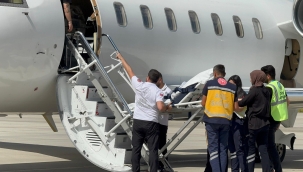 ​​​​​​​AĞRI'DA 4 YAŞINDAKİ DOWN SENDORUMLU BEYTULLAH AMBULANS UÇAK İLE ANKARA'YA SEVK EDİLDİ.