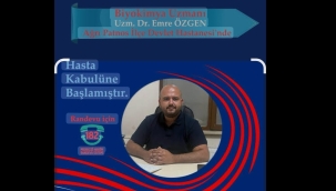 ​​​​​​​Ağrı Eğitim ve Araştırma Hastanesine Biyokimya Uzm. Dr. Emre Özgen Başhekim Olarak Atandı