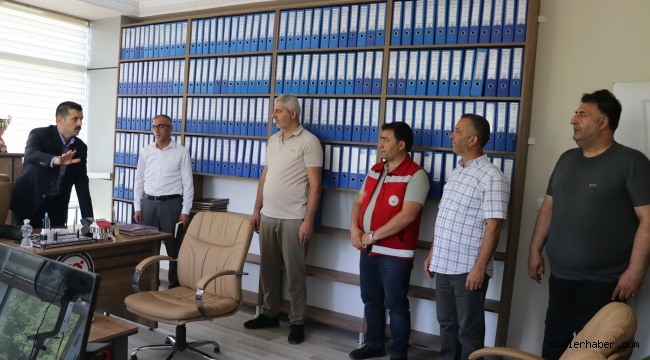 Tutak Kaymakamı Ahmet Coşkun, İlçedeki Kurumları Ziyaret Ederek Çalışmaları Yerinde İnceledi