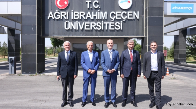 YÖK Başkanı Prof. Dr. Erol Özvar ve IC Holding Yönetim Kurulu Başkanı İbrahim Çeçen Ağrı'da Önemli Temaslarda Bulundu