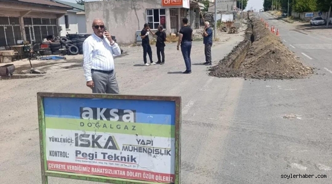  Ağrı'nın Hamur İlçesinde Doğalgaz Çalışmaları Kaldığı Yerden Devam Ediyor!