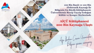 ​​​​​​​AİÇÜ Kütüphanesi 100 Bin Basılı ve 100 Bin Elektronik Kaynağa Ulaştı
