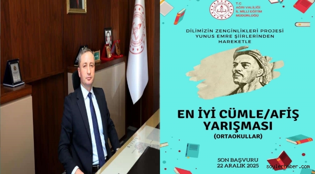 AĞRI'DA DİLİMİZİN ZENGİNLİKLERİ PROJESİ KAPSAMINDA YARIŞMALAR DÜZENLENECEK