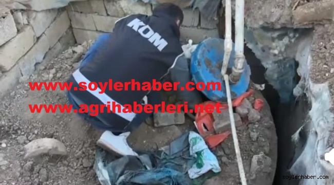 Doğubayazıt'ta yeraltında 3 ton 562 litre gümrük kaçağı motorin ele geçirildi