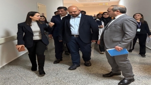Ağrı İl Sağlık Müdürlüğü Üst Yönetimi, Eğitim ve Araştırma Hastanesi'nde İncelemelerde Bulundu