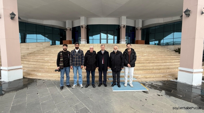 Ağrı Dağı Gazeteciler Cemiyeti'nden AİÇÜ'ye Hayırlı Olsun Ziyareti