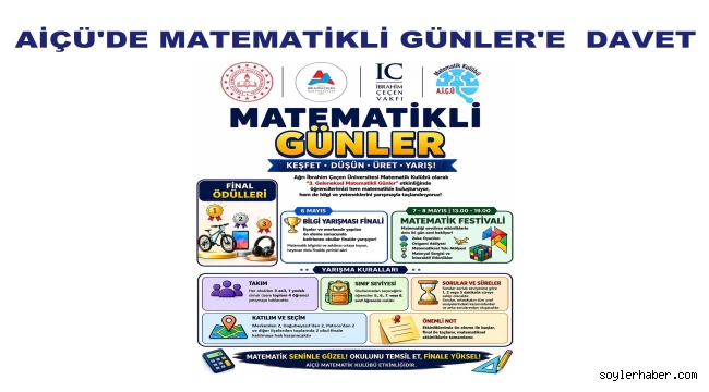 AİÇÜ'de 3. Geleneksel Matematik Şenliği Başlıyor: "Matematik Seninle Güzel!"