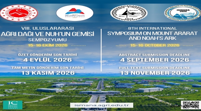 Ağrı İbrahim Çeçen Üniversitesi'nden Ağrı Dağı ve Nuh'un Gemisi Sempozyumu İçin Bildiri Çağrısı