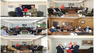 Kaymakam Ayvat'a Hayırlı Olsun Ziyaretleri Sürüyor: Tugay Komutanından STK'lara Geniş Katılım