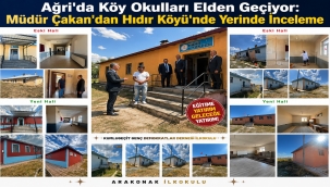 AĞRI'DA KÖY OKULLARI YENİLENİYOR: EĞİTİM YUVALARINA BAHAR TEMZİLİĞİ