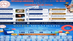 Ağrı'da Valiye Mesaj Hattı'na 6 Ayda 1.502 Başvuru! Yüzde 99'u Çözüldü