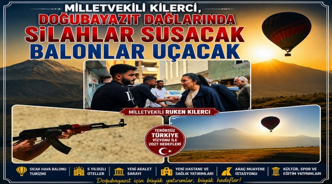 Ağrı Milletvekili Kilerci, Dağlarda Silah Sesleri Sönecek, Balonlar Yükselecek, Doğubayazıt'ın Geleceğini Değiştirecek Dev Projeleri Duyurdu