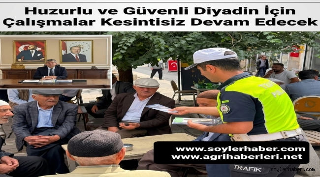 Ağrı'nın Diyadin İlçesinde Polis'ten Anlamlı Bilgilendirme Çalışması: "Daha Güvenli Bir Toplum İçin Sahadayız"