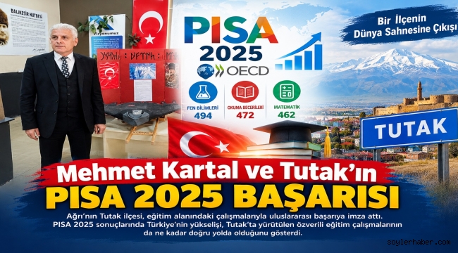 Tutak'tan Dünyaya: Mehmet Kartal'ın Eğitim Seferberliği PISA 2025'te Türkiye'ye Küresel Başarı Getirdi.