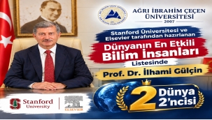 AİÇÜ'NÜN BİLİMSEL GÜCÜ TESCİLLENDİ: REKTÖR GÜLÇİN KİMYADA DÜNYA 2'NCİSİ