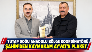 TUTAP Doğu Anadolu Bölge Koordinatörü Murat Şahin, Doğubayazıt Kaymakamı Mustafa Ayvat'ı Ziyaret Etti